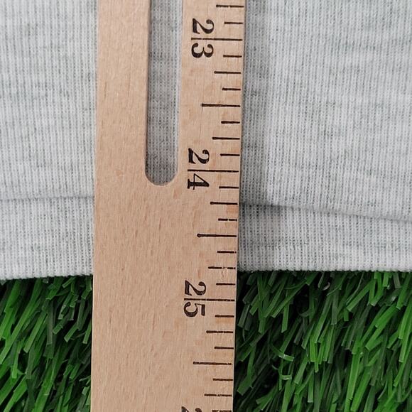 Vintage 90s Steuben Maine Sweatshirt M/L 21x24 Cropped Gray - Picture 6 of 13